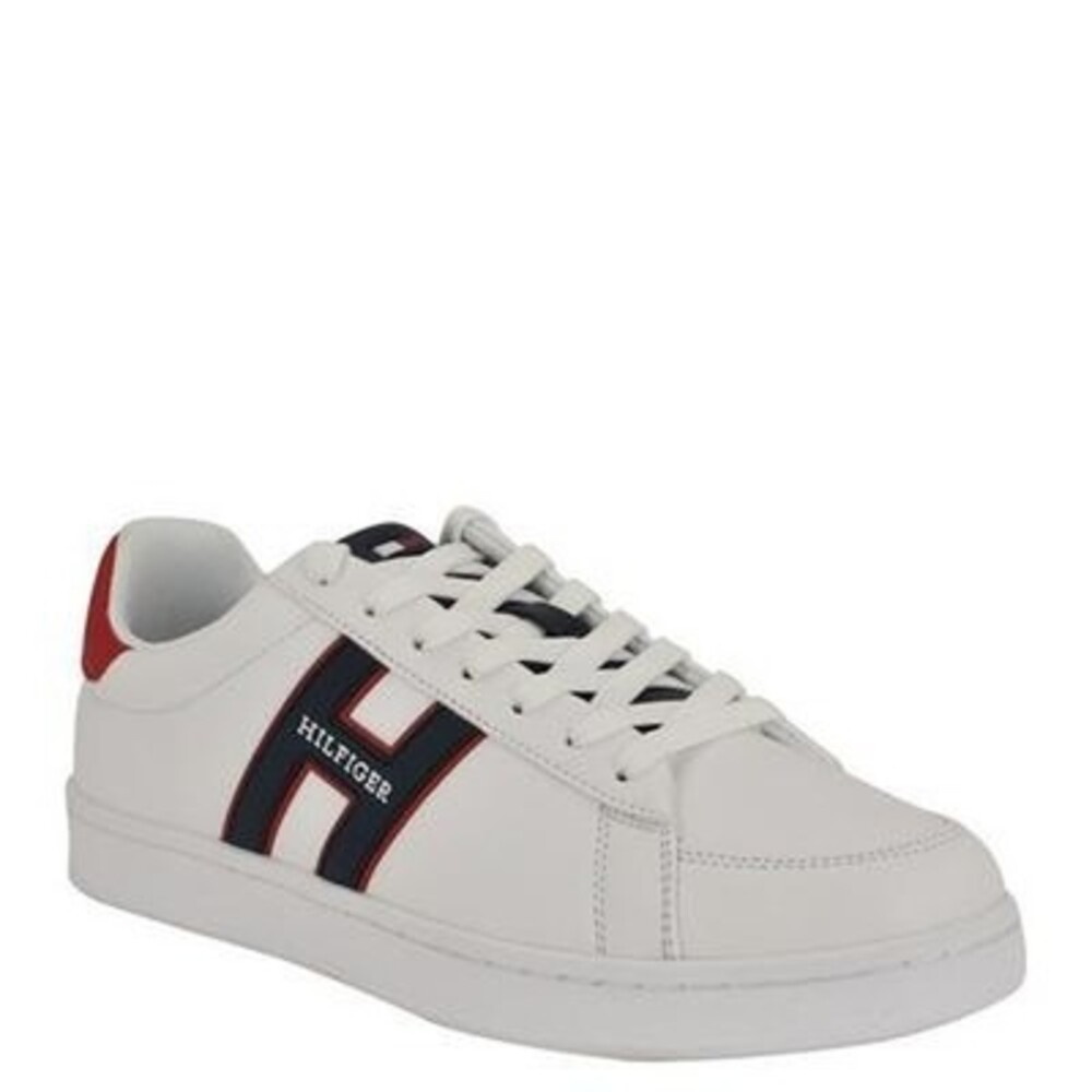 Tommy Hilfiger Jolix Lace Up Fashion Sneakers Men's 13M White/Navy/Red Round Toe